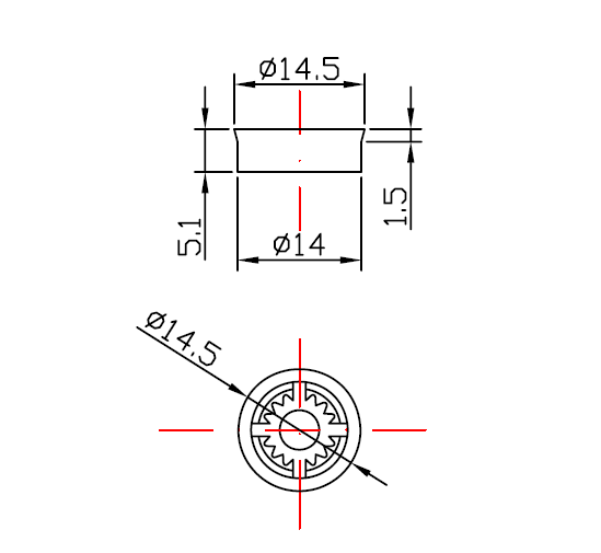 H4A-5L shower regulator drawing